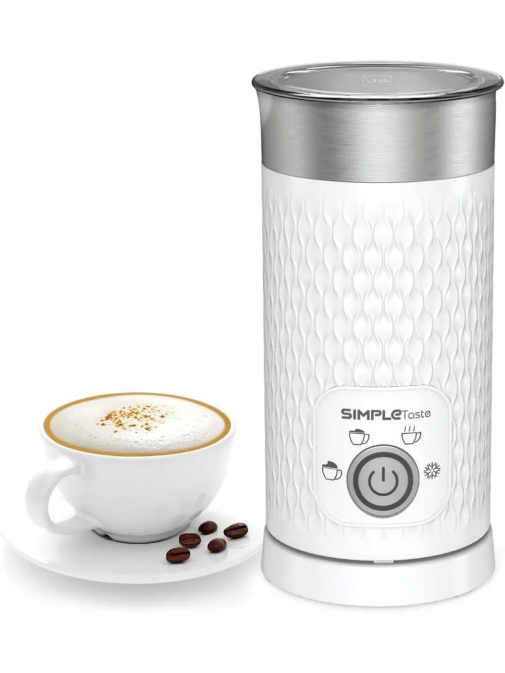 4-in-1 Electric Milk Frother & Steamer - Automatic Foam Maker for Coffee